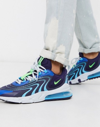 Nike Air Max 270 React Engineered Plave - Muške Tenisice | 80193PIVO